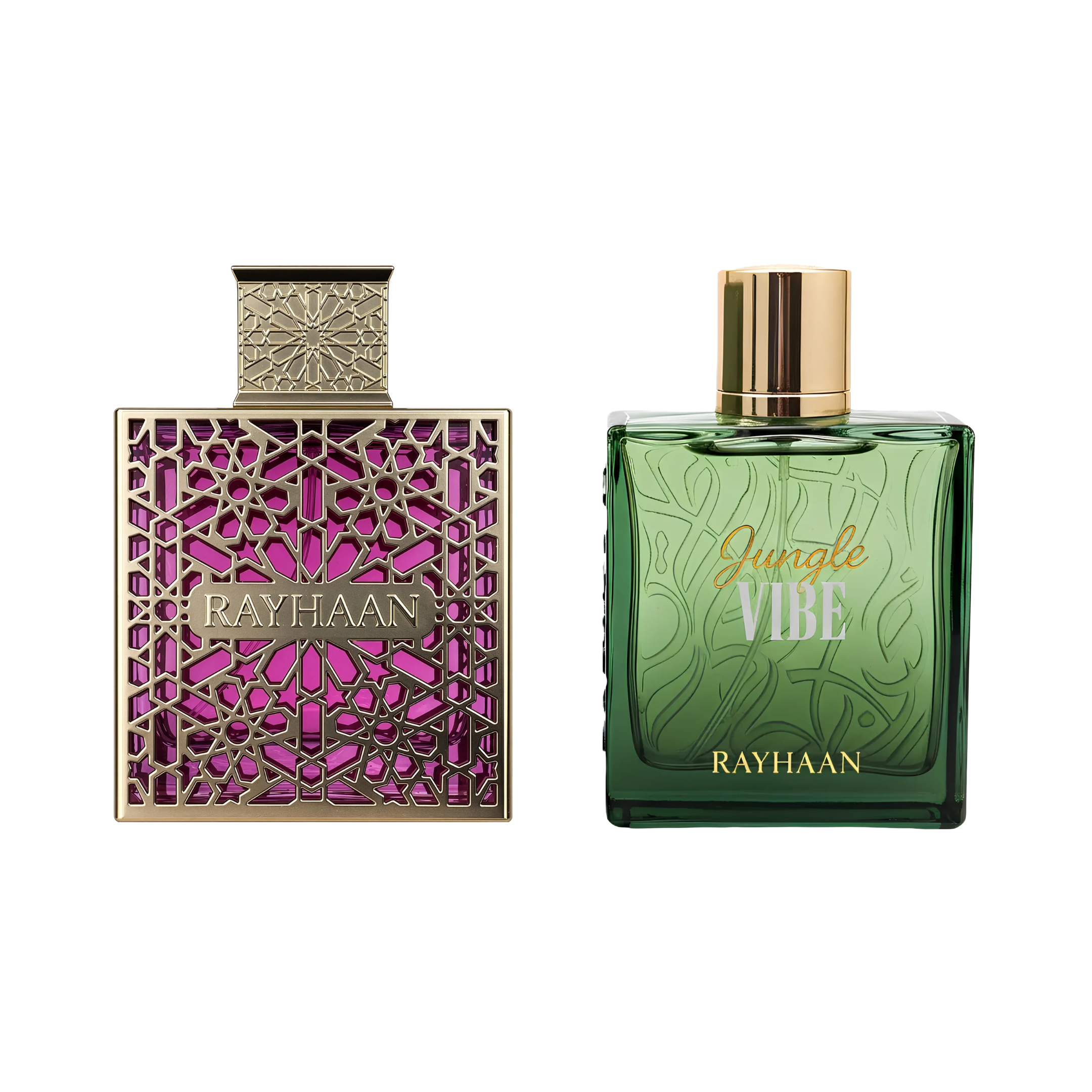 Rayhaan 2 Pc (Kiss & Jungle Vibe) Fragrance Bundle