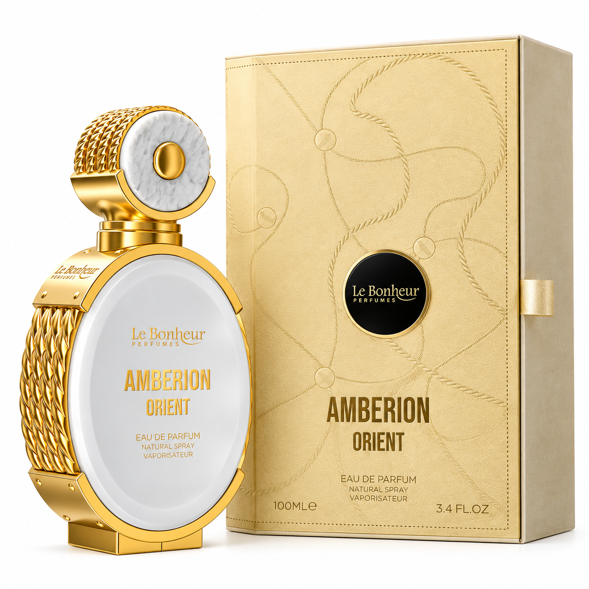 Le Bonheur Amberion Orient Eau de Parfum Spray For Women 3.4 Ounce