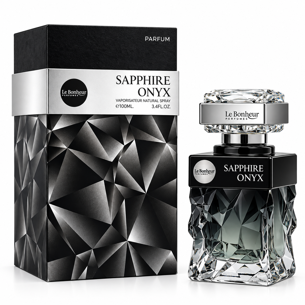 Le Bonheur Sapphire Onyx Eau de Parfum Spray Unisex 3.4 Ounce