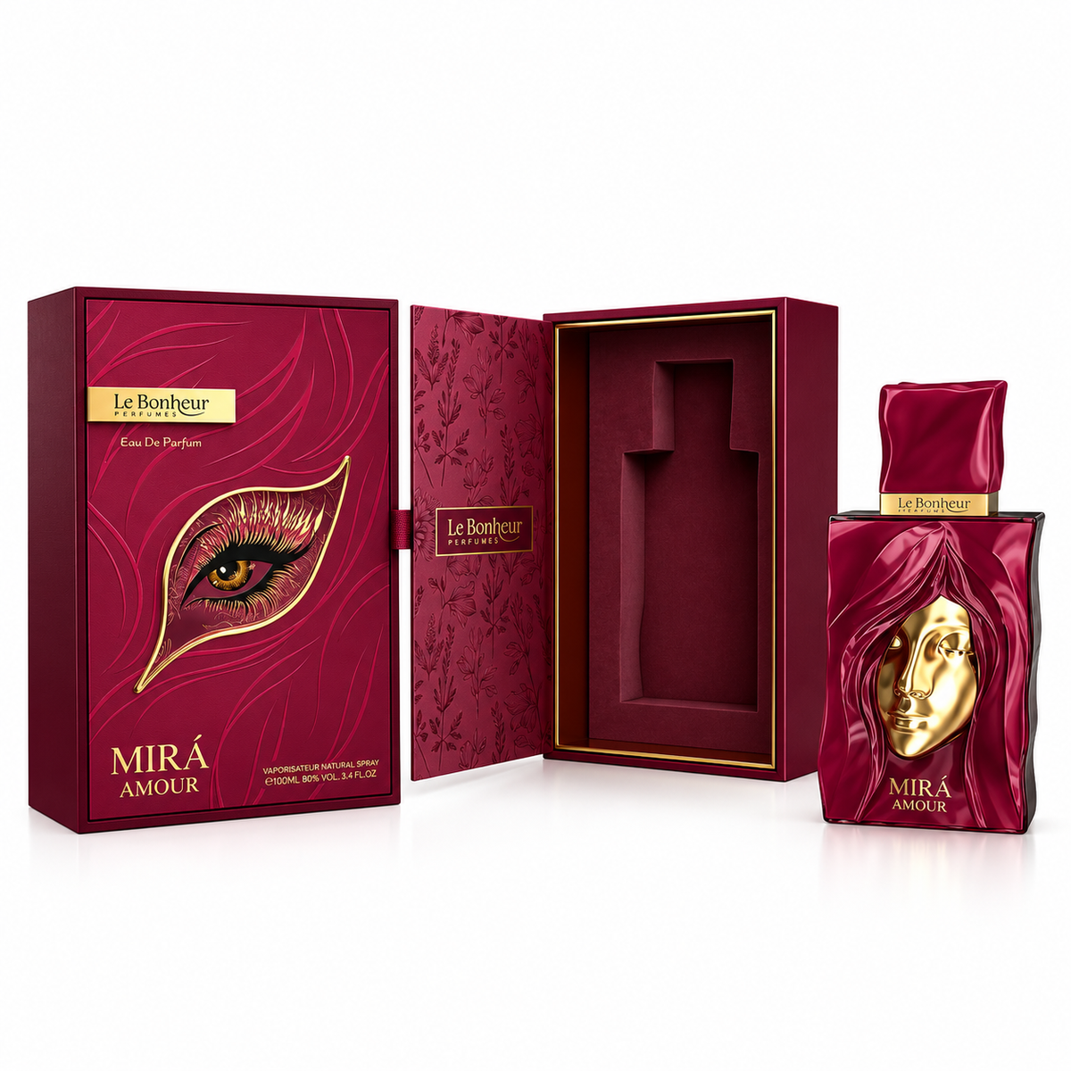 Le Bonheur Mira Amour Eau de Parfum Spray For Women 3.4 Ounce