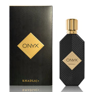 Khadlaj Onyx Gold Eau de Parfum Spray for Unisex, 3.4 Ounce