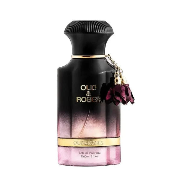 Ahmed Al Maghribi Oud & Roses Extrait de Parfum Spray for Unisex 2.0 Ounce