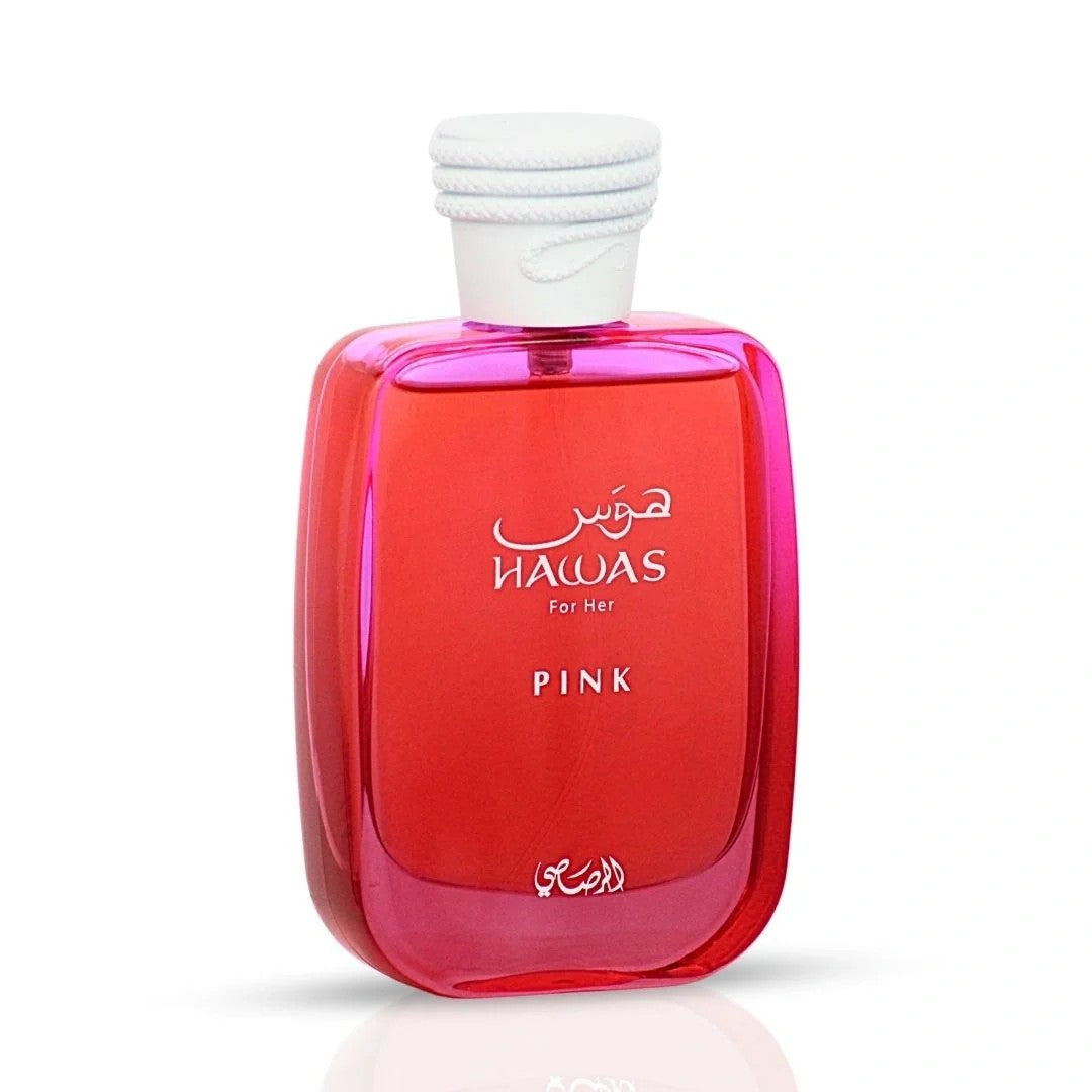Rasasi Hawas Pink Eau de Parfum Spray for Women 3.4 Ounce