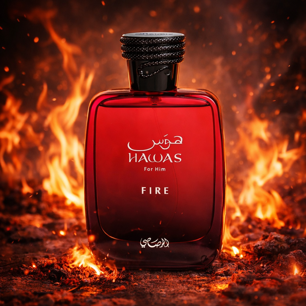 Rasasi Hawas Fire Eau de Parfum Spray for Men 3.4 Ounce