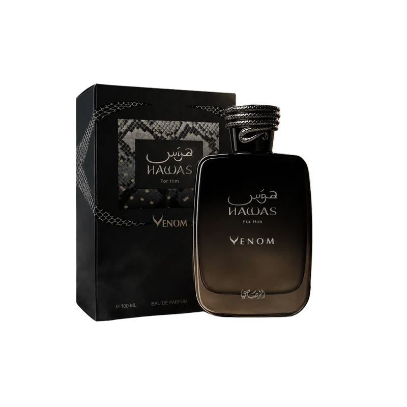 Rasasi Hawas Venom Eau de Parfum Spray for Men 3.4 Ounce