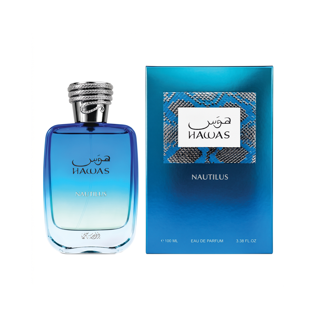 Rasasi Hawas Nautilus Eau de Parfum Spray for Men 3.4 Ounce