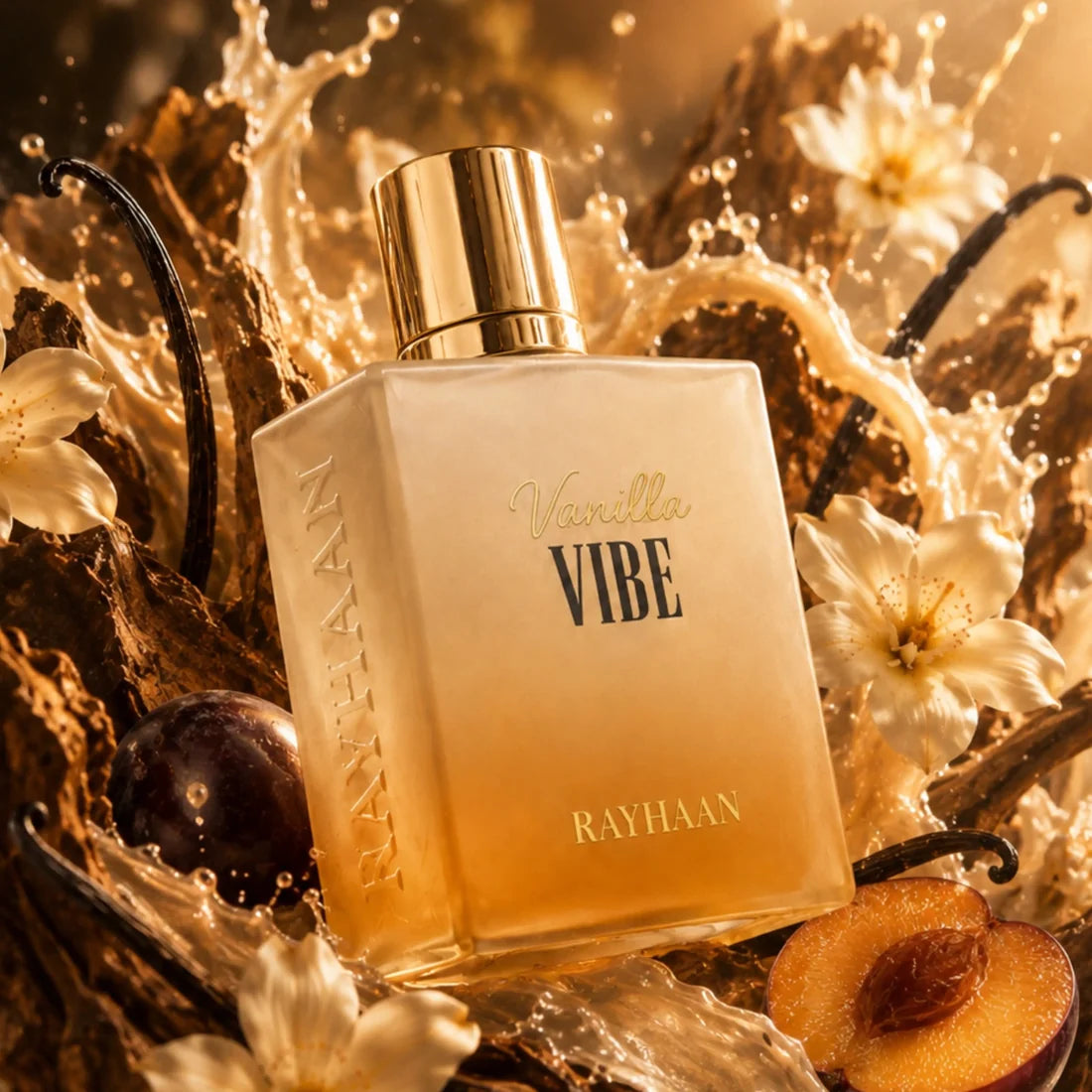 Rayhaan Vanilla Vibe Eau de Parfum for Unisex, 3.4 Ounce