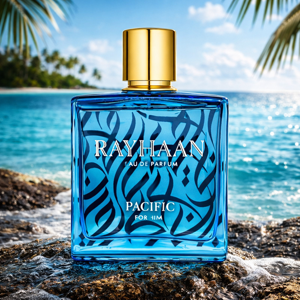 Rayhaan Pacific Eau de Parfum for Men, 3.4 Ounce
