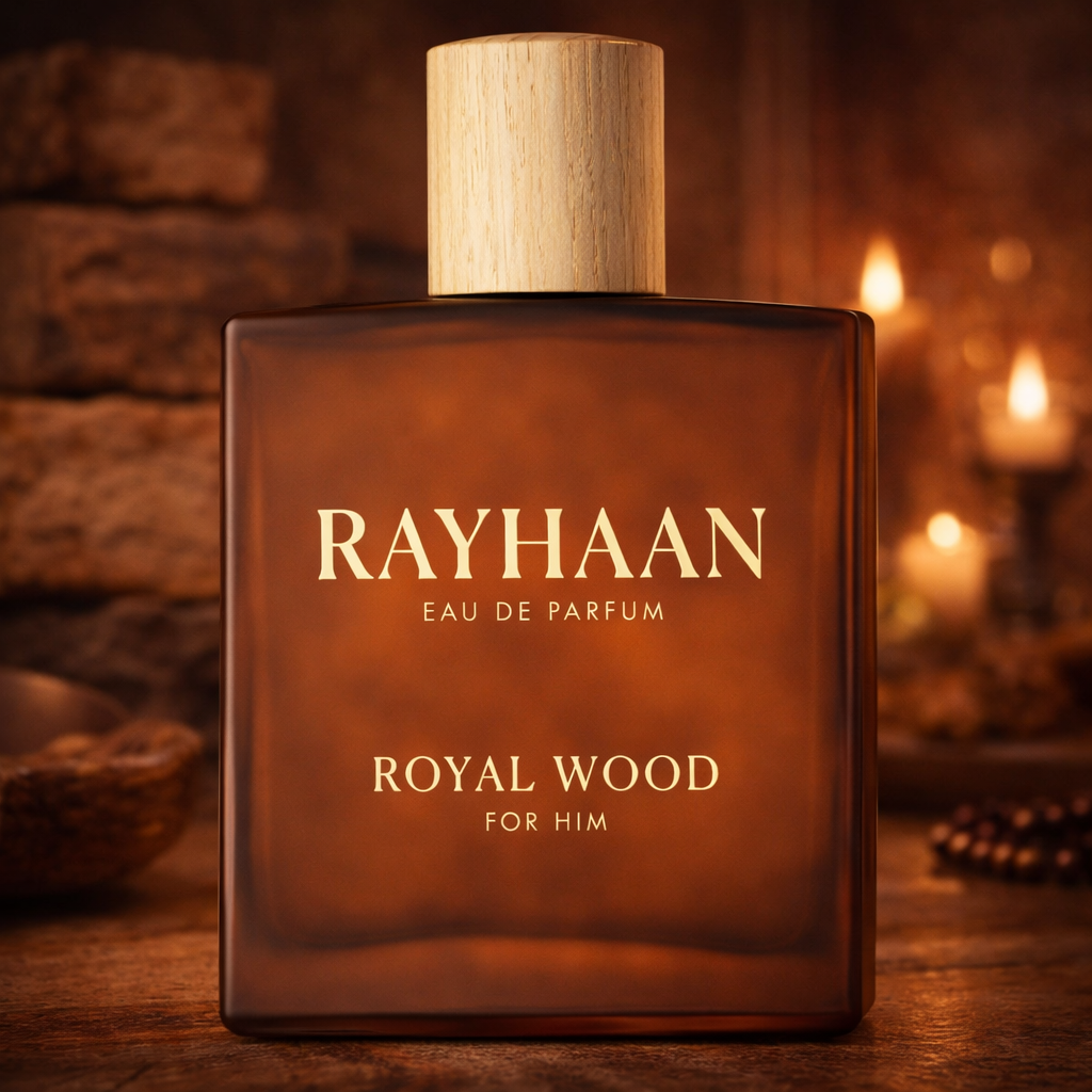 Rayhaan Royal Wood Eau de Parfum for Men, 3.4 Ounce