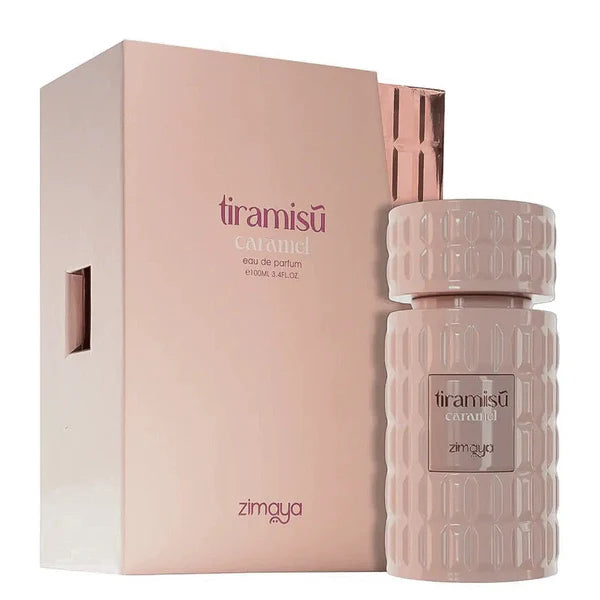 Afnan Zimaya Tiramisu Caramel for Unisex Eau de Parfum Spray, 3.4 Ounce