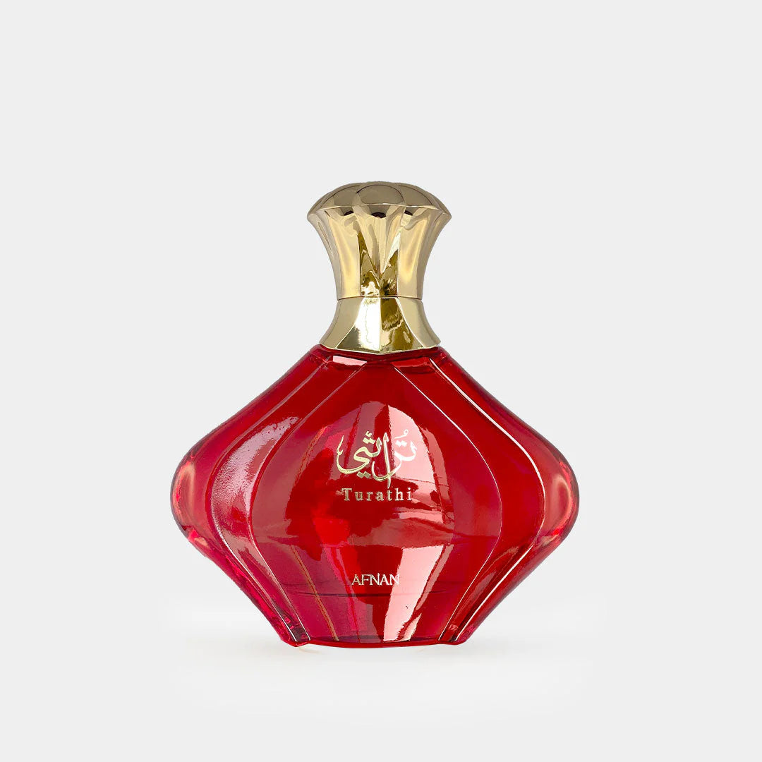 Afnan Turathi Red Eau de Parfum Spray for Women, 3.0 Ounce