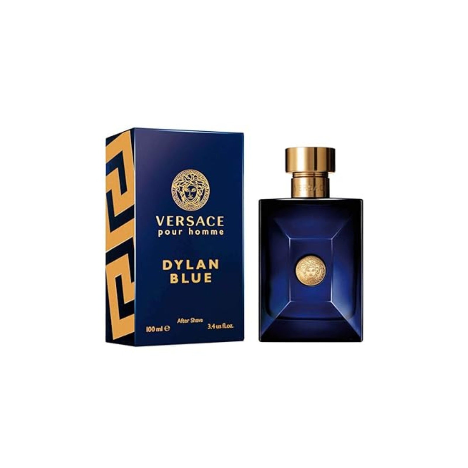 VERSACE DYLAN BLUE P/H AFTER SHAVE LOTION 3.4 OZ