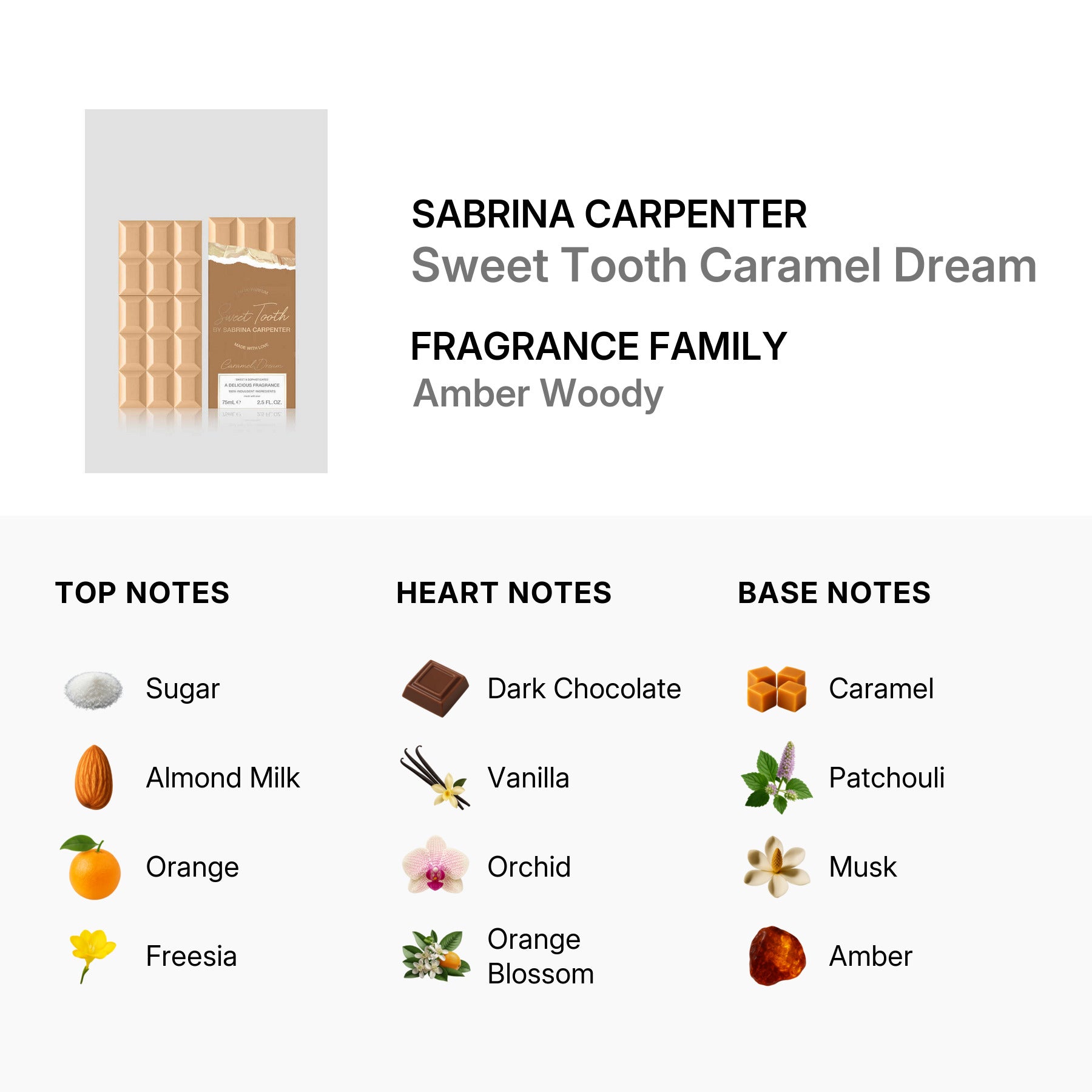 SABRINA CARPENTER SWEET TOOTH CARAMEL DREAM EDP 2.5 OZ