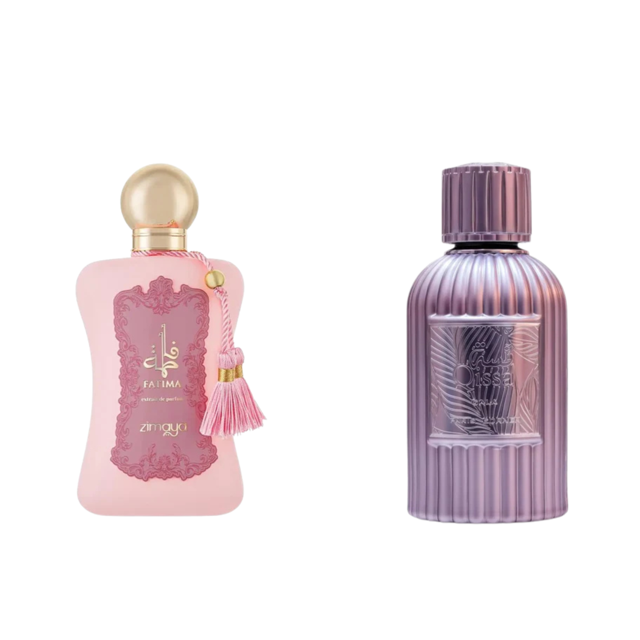 2-Piece (Afnan Zimaya Fatima Perfume  & Paris Corner Qissa Gala) Fragrance Bundle for Women