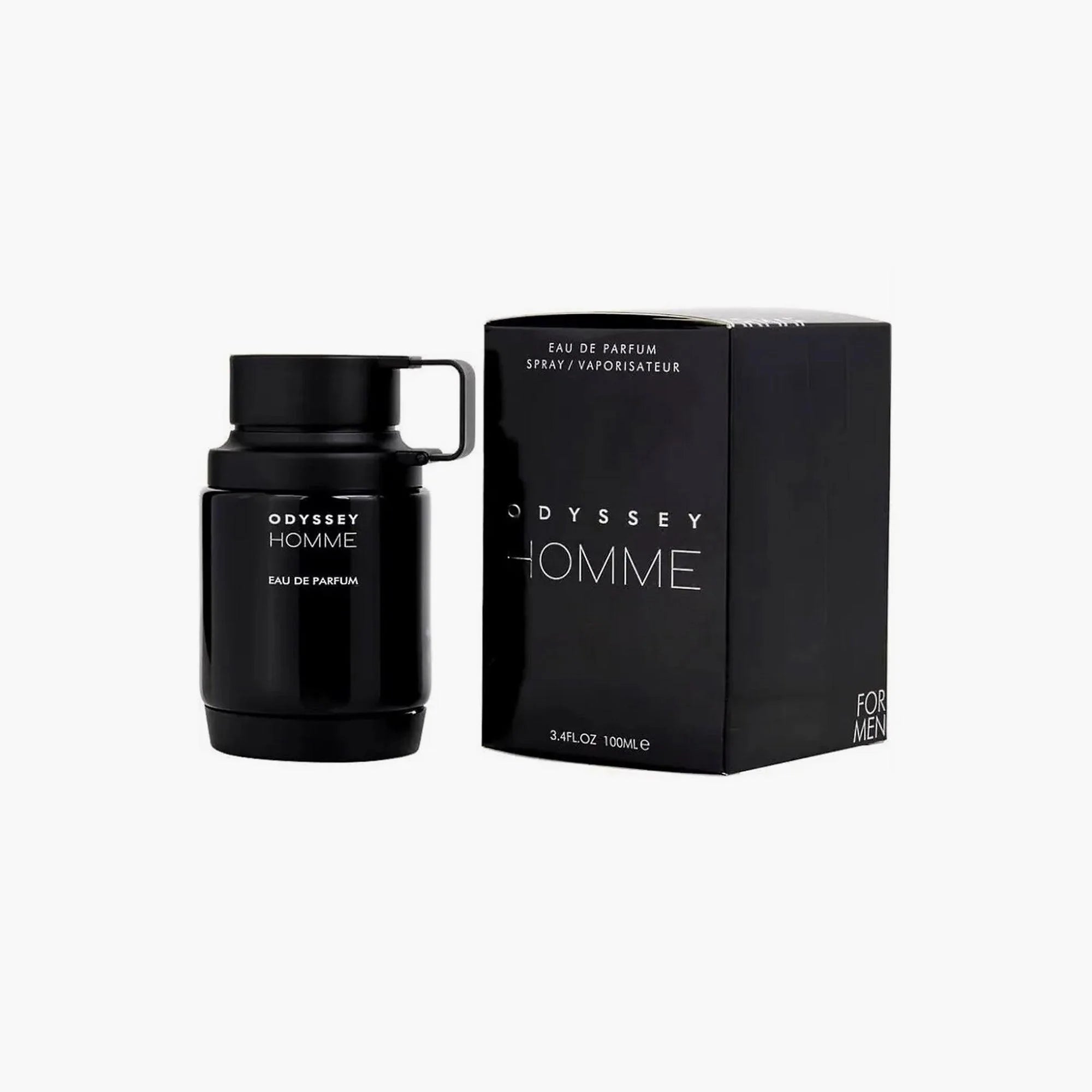 Armaf Odyssey Homme (Black) for Men Eau de Parfum Spray, 3.4 Ounce