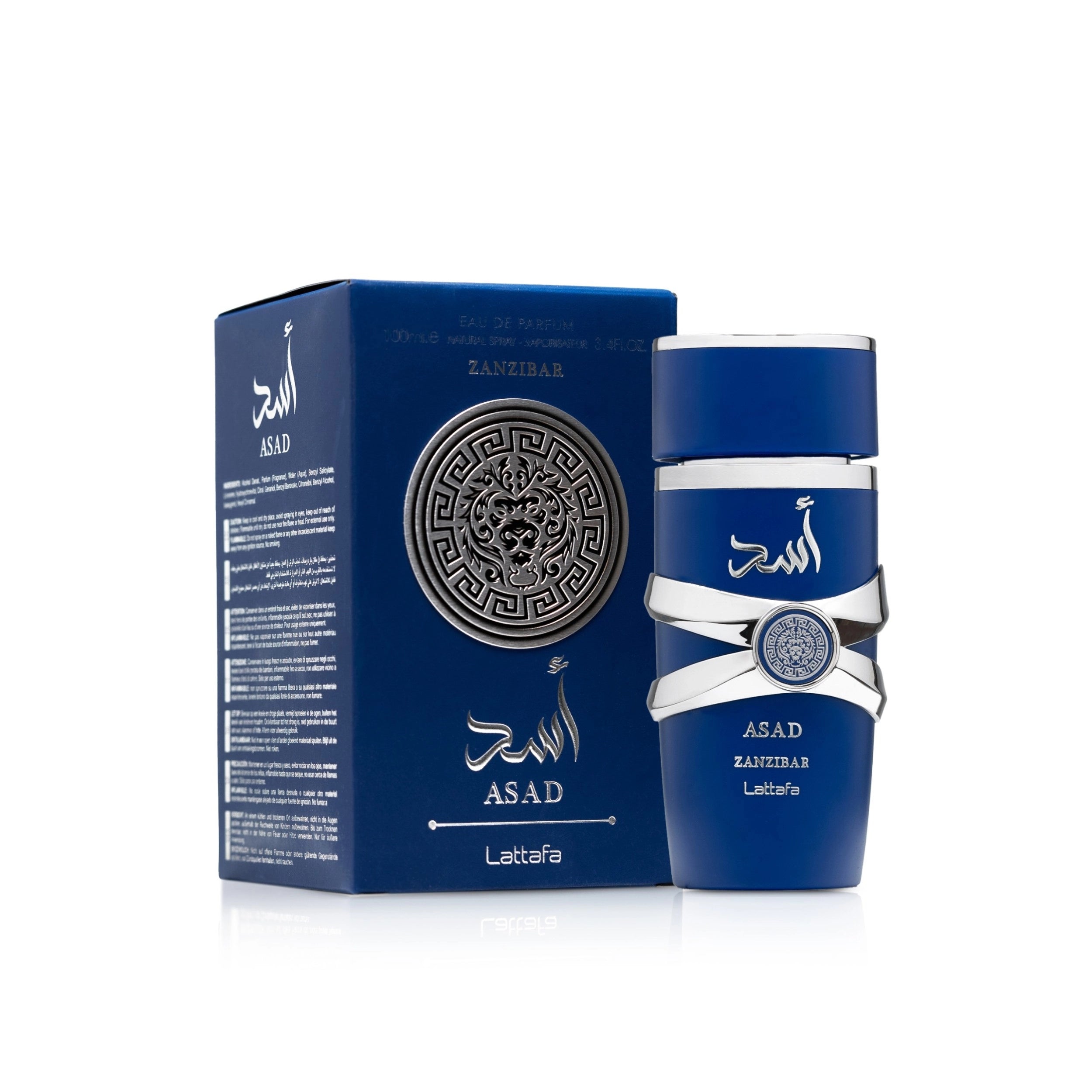 Lattafa Asad Zanzibar Eau de Parfum Spray for Men, 3.40 Ounce