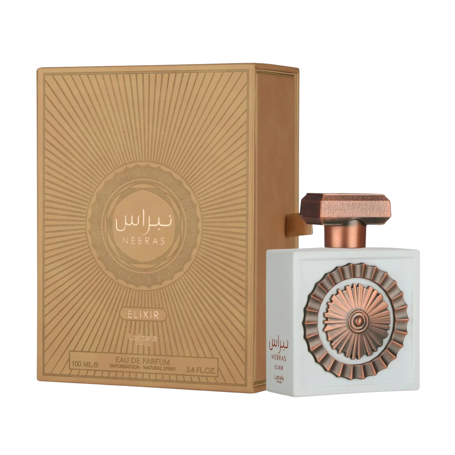 Lattafa Pride Nebras Elixir for Unisex Eau de Parfum Spray, 3.4 Ounce