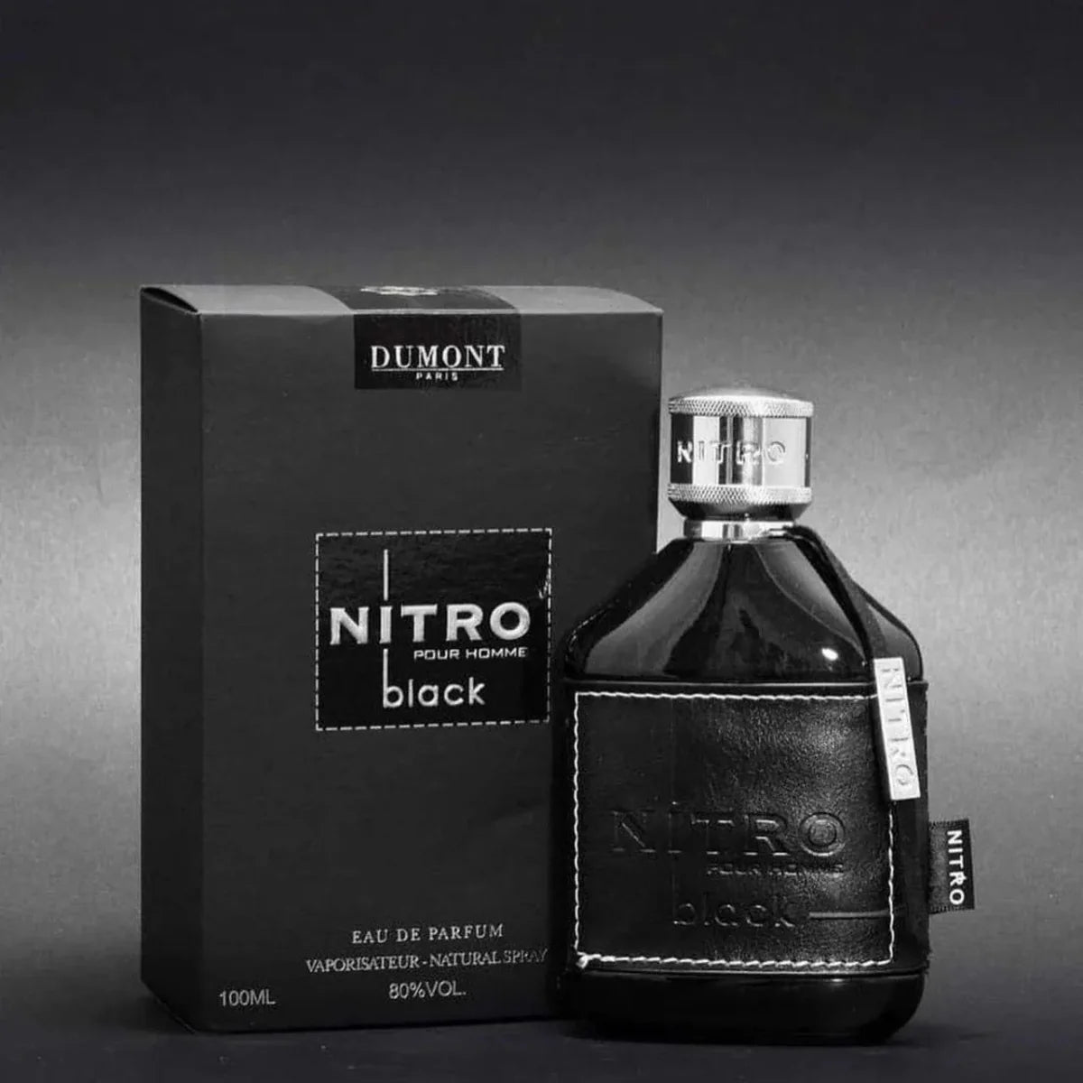Dumont Nitro Black for Men Eau De Parfum Spray, 3.4 Ounce