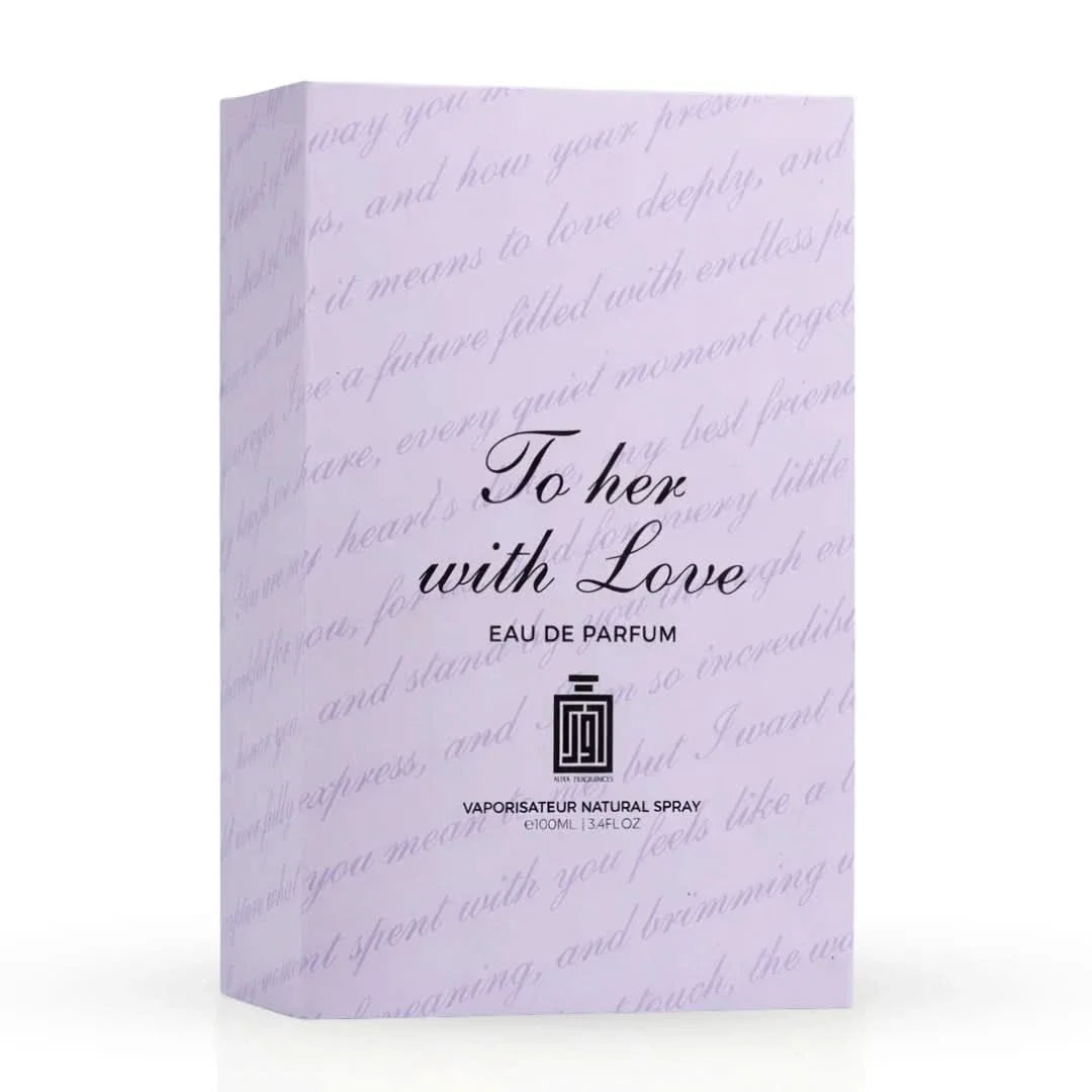 Aura Fragrances To Her With Love Eau de Parfum Spray For Women 3.4 Ounce