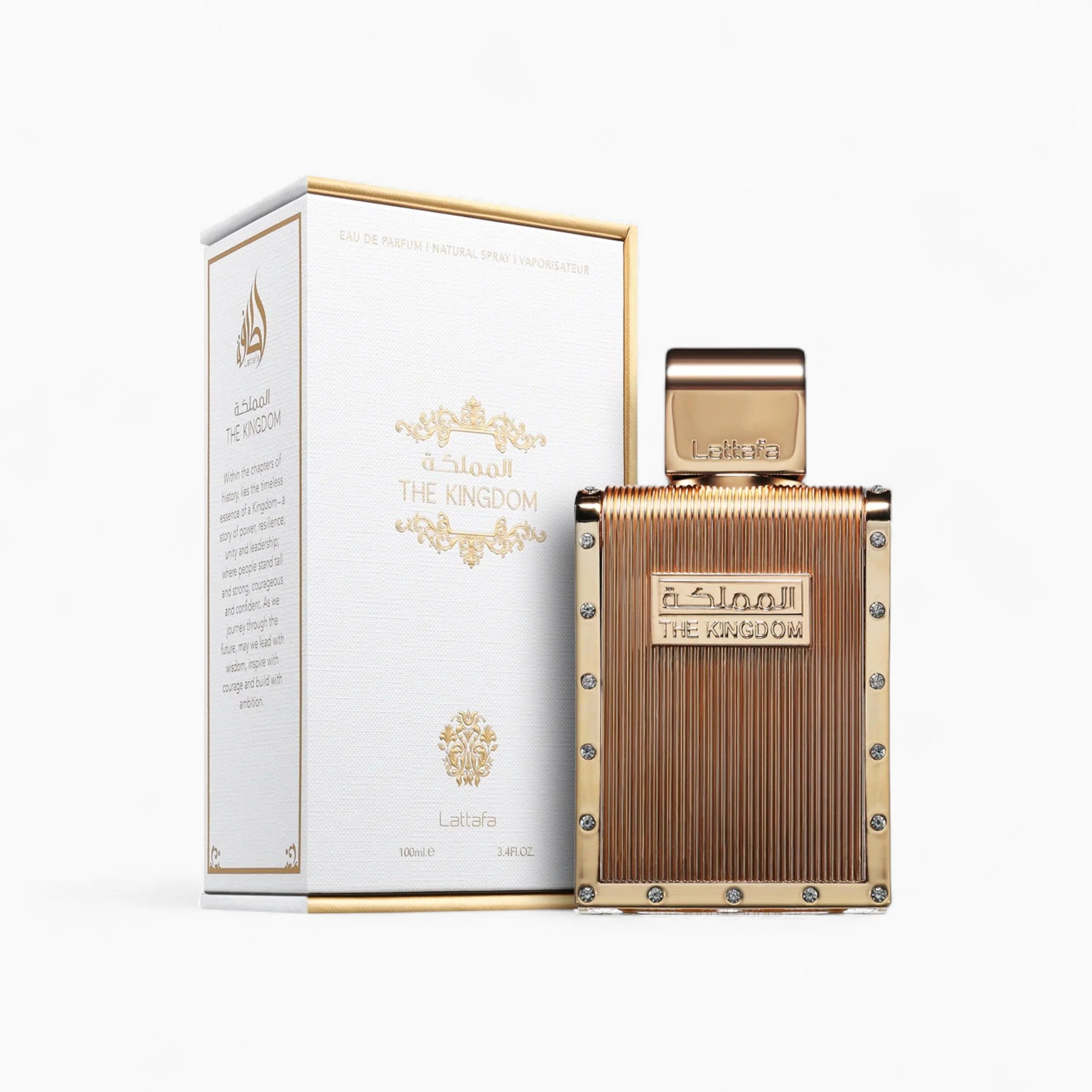 Lattafa The Kingdom Eau De Parfum Spray for Men, 3.4 Ounce
