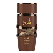 Lattafa Asad Bourbon for Unisex Eau de Parfum Spray, 3.4 Ounce