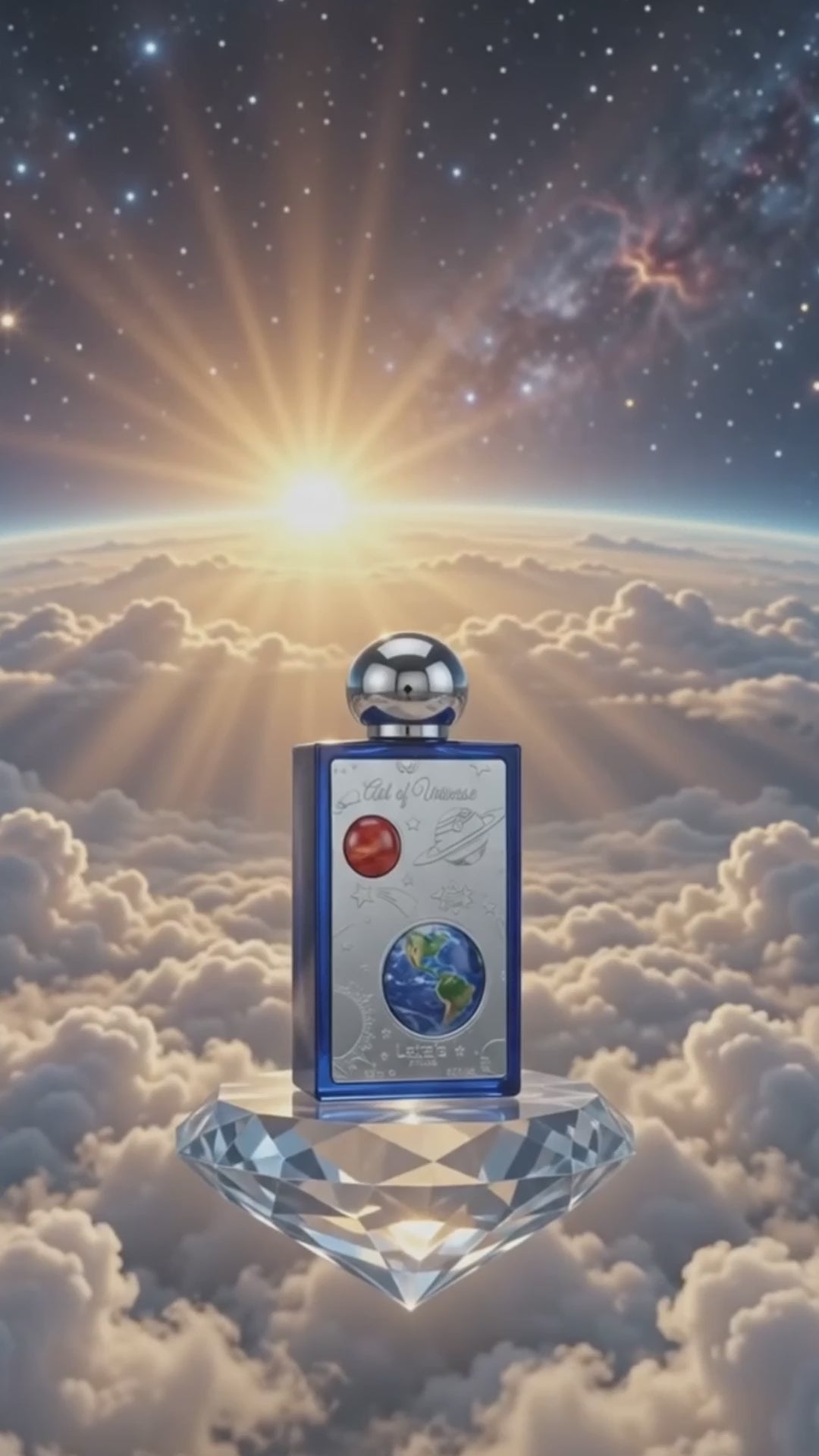 Load video: Lattafa Pride Art of Universe for Unisex Eau de Parfum Spray, 3.4 Ounce