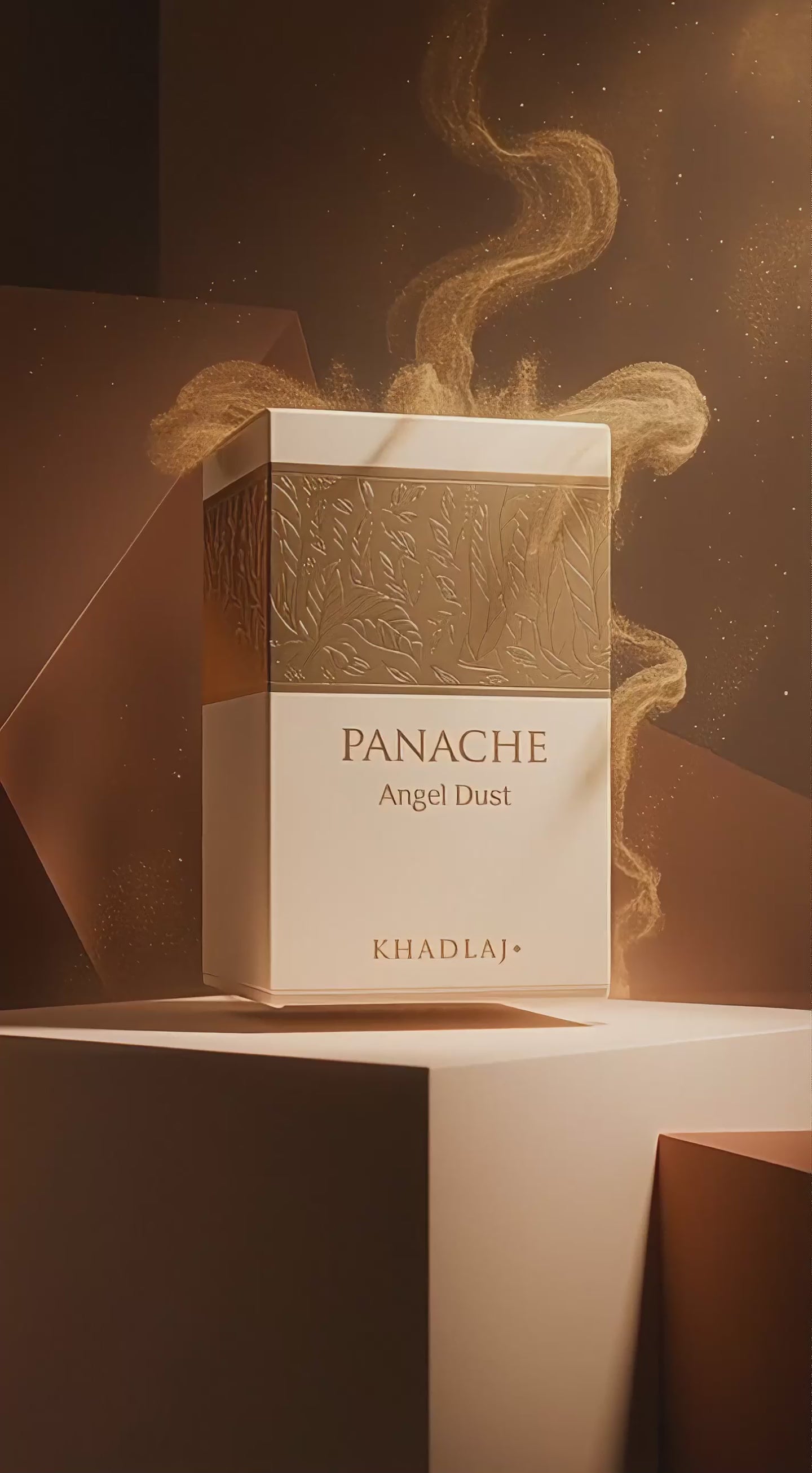 Load video: Khadlaj Panache Angel Dust Extrait de Parfum for Women 3.4 Ounce