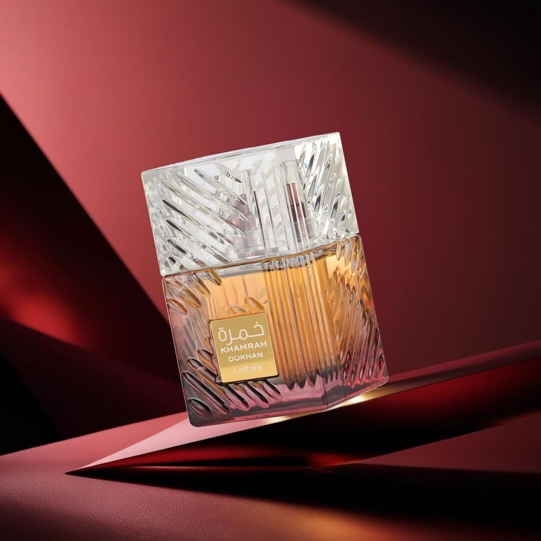 Lattafa Khamrah Dukhan for Unisex Eau de Parfum Spray, 3.4 Ounce